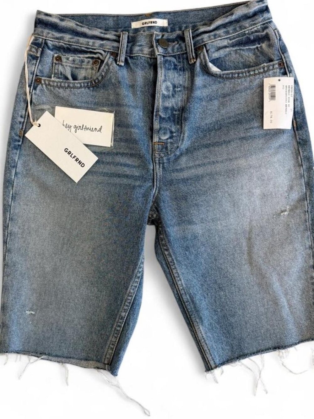 New GRLFRND Beverly in One For The Road Bermuda Shirts, Size 27